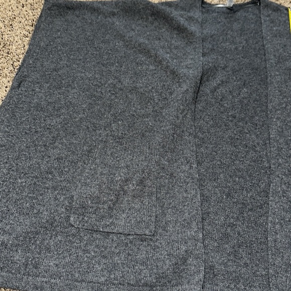 Nordstrom Gray Cashmere Open Poncho/Cardigan Sweater One Size - Picture 13 of 13